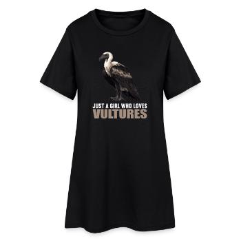 Vautour - Robe T-shirt Femme - noir - Devant