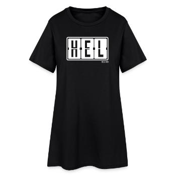 Helsinki HEL , City Souvenir T-Shirt, Hoodie, Cap - Frauen T-Shirt-Kleid - Schwarz - Vorne