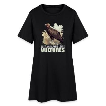 Vautour - Robe T-shirt Femme - noir - Devant