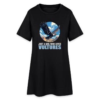 Vautour - Robe T-shirt Femme - noir - Devant