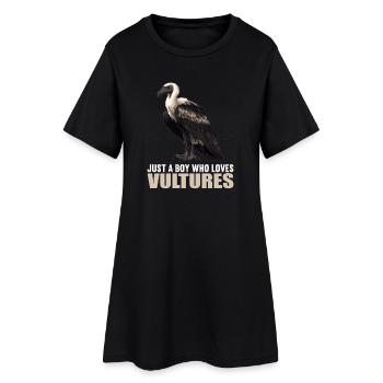 Vautour - Robe T-shirt Femme - noir - Devant