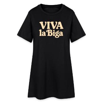 Viva la Biga - Vive la pâte pré-pâte ! - Robe T-shirt Femme - noir - Devant