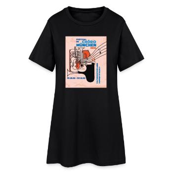 Festival de Chôro München 2026 - Frauen T-Shirt-Kleid - Schwarz - Vorne