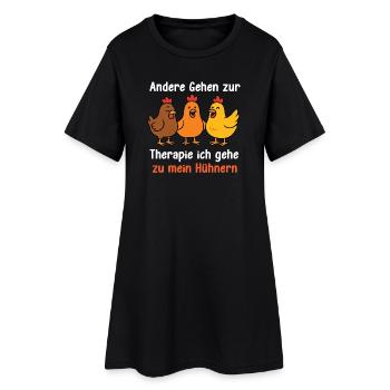 coq d’élevage de volaille drôle de poulet - Robe T-shirt Femme - noir - Devant