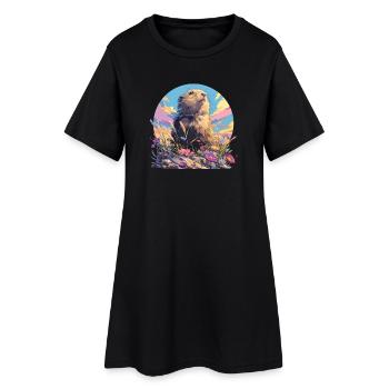 Lemmings Lemming - Robe T-shirt Femme - noir - Devant