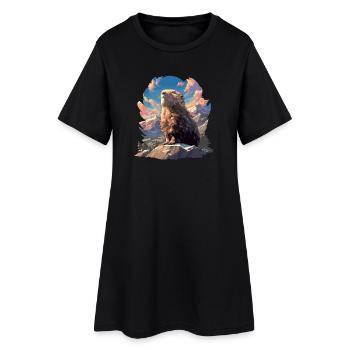 Lemmings Lemming - Robe T-shirt Femme - noir - Devant
