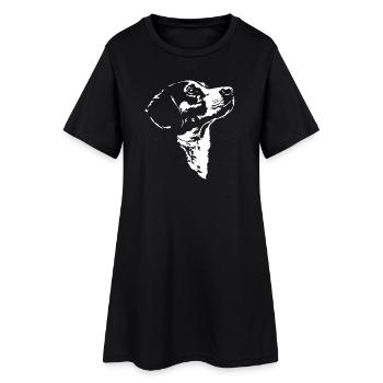 Chien Silhouette Drever Chien Wilsigns - Robe T-shirt Femme - noir - Devant