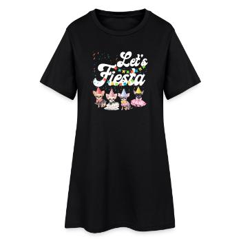 Chihuahua Chihuahueño Let's Fiesta - Women’s T-Shirt Dress - black - Front