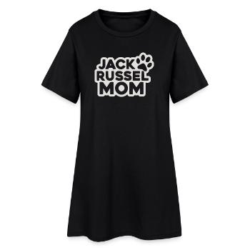 Jack Russell Maman - Robe T-shirt Femme - noir - Devant