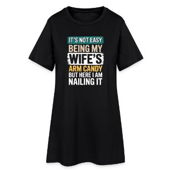 Femme qui dit, épouses Drôle de cadeau drôle d’épouse - Robe T-shirt Femme - noir - Devant