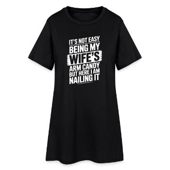 Femme qui dit, épouses Drôle de cadeau drôle d’épouse - Robe T-shirt Femme - noir - Devant