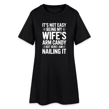 Femme qui dit, épouses Drôle de cadeau drôle d’épouse - Robe T-shirt Femme - noir - Devant