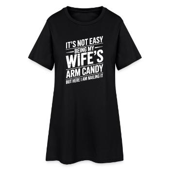 Femme qui dit, épouses Drôle de cadeau drôle d’épouse - Robe T-shirt Femme - noir - Devant