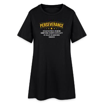 Dictons de motivation - Robe T-shirt Femme - noir - Devant