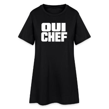 Qui Chef - Robe T-shirt Femme - noir - Devant