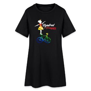 Kunstrad, Kunstradfahren, Hallenradsport - Frauen T-Shirt-Kleid - Schwarz - Vorne