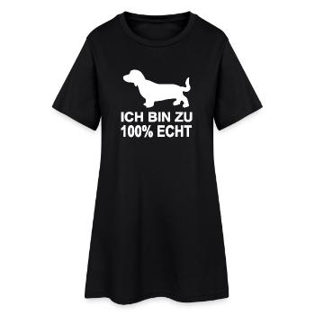 Teckel - Robe T-shirt Femme - noir - Devant