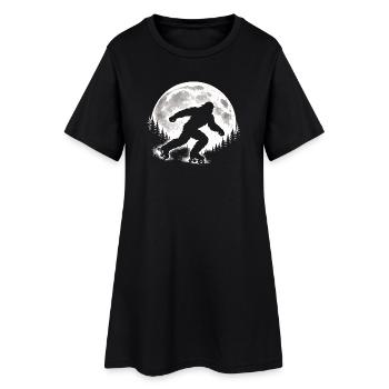 Patineur à roulettes Bigfoot - Robe T-shirt Femme - noir - Devant
