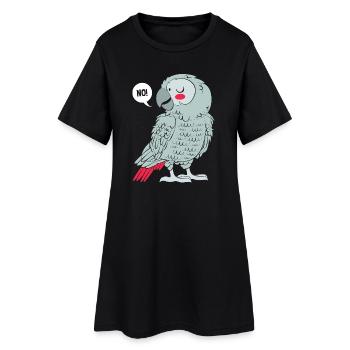 Perroquet gris Perroquet gris - Robe T-shirt Femme - noir - Devant