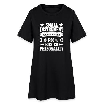 Harmonica Musican Small Instrument Big Sound - Frauen T-Shirt-Kleid - Schwarz - Vorne