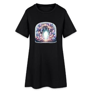 Crystal Cave Portal - Women’s T-Shirt Dress - black - Front