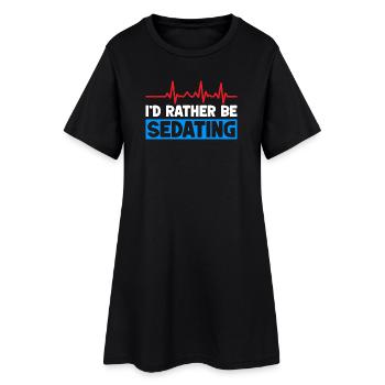 L’anesthésiste préfère sédativement - Robe T-shirt Femme - noir - Devant