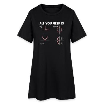 Tout ce dont vous avez besoin, c’est de mathématiques, de mathématiciens, de professeur de maths. - Robe T-shirt Femme - noir - Devant