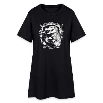 Alligator Boxen MMA - Frauen T-Shirt-Kleid - Schwarz - Vorne
