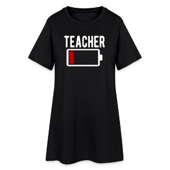 Batterie du professeur Travail drôle Drôle - Robe T-shirt Femme - noir - Devant