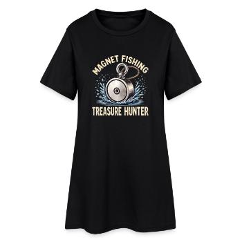 Magnet Fishing Treasure Hunter - Women’s T-Shirt Dress - black - Front
