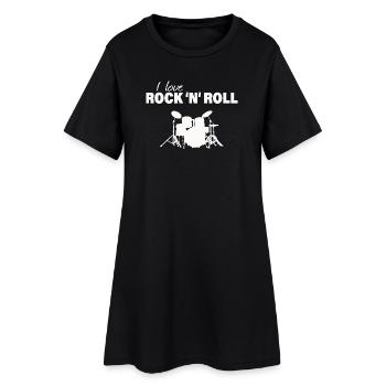 Rock & Roll - Robe T-shirt Femme - noir - Devant