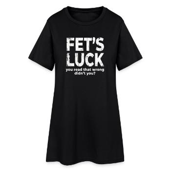 Chance que tu aies lu cette blague drôle et cochonne - Robe T-shirt Femme - noir - Devant