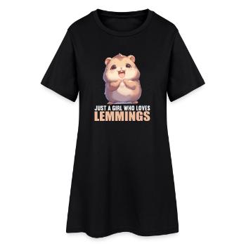 Lemmings Lemming - Robe T-shirt Femme - noir - Devant