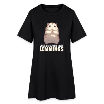 Lemmings Lemming - Robe T-shirt Femme - noir - Devant