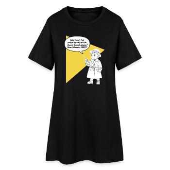 Bonjour tante - tu décroches ? Ta sœur est drôle et agaçante - Robe T-shirt Femme - noir - Devant