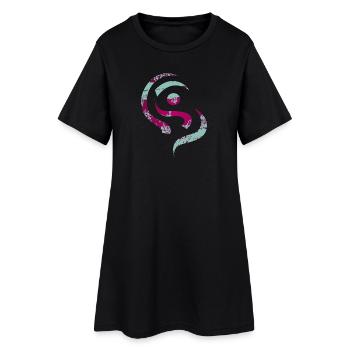 yoga_design_13 - Women’s T-Shirt Dress - black - Front