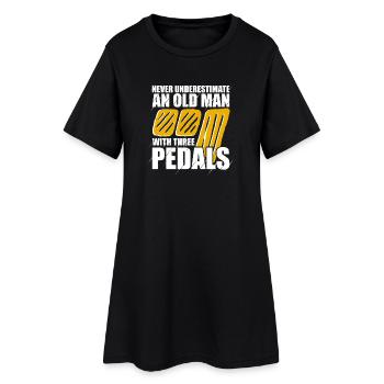 Never underestimate Car lover car guy mechanic - Frauen T-Shirt-Kleid - Schwarz - Vorne