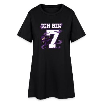 Je suis 7 Ninja, 7e anniversaire Karaté Violet - Robe T-shirt Femme - noir - Devant