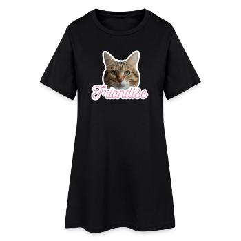 Missty friandise - Robe T-shirt Femme - noir - Devant