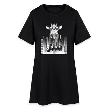 Style de rue GOAT – Urbanisme - Robe T-shirt Femme - noir - Devant