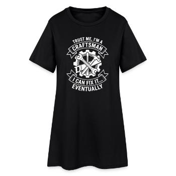 Crois-moi, je suis un artisan - Robe T-shirt Femme - noir - Devant