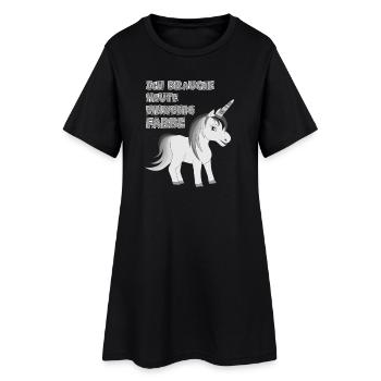 Licorne : J’ai besoin d’un peu de couleur aujourd’hui - Robe T-shirt Femme - noir - Devant