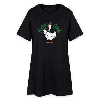 Le saut de Lucky Duck St Patrick - Robe T-shirt Femme - noir - Devant