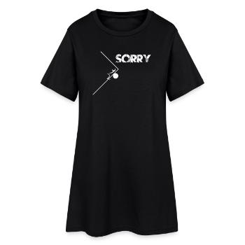 Désolé ! Coup de tranche parfait - Robe T-shirt Femme - noir - Devant