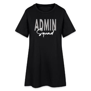 Admin Squad Assistent Teamadministrator - Frauen T-Shirt-Kleid - Schwarz - Vorne