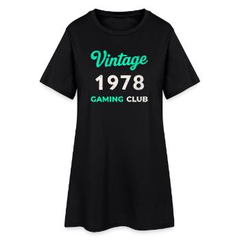 Vintage 1978 – Année de naissance rétro du Gaming Club - Robe T-shirt Femme - noir - Devant