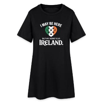 Herz in Irland Stolz Tee - Frauen T-Shirt-Kleid - Schwarz - Vorne