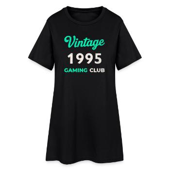 Vintage 1995 – Année de naissance rétro du Gaming Club - Robe T-shirt Femme - noir - Devant