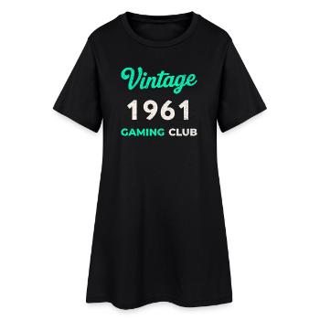 Vintage 1961 – Année de naissance rétro du Gaming Club - Robe T-shirt Femme - noir - Devant