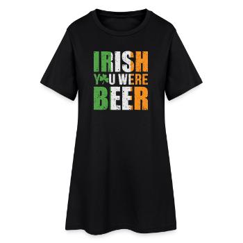 Irlandais You Were Bière Design de la Saint-Patrick - Robe T-shirt Femme - noir - Devant